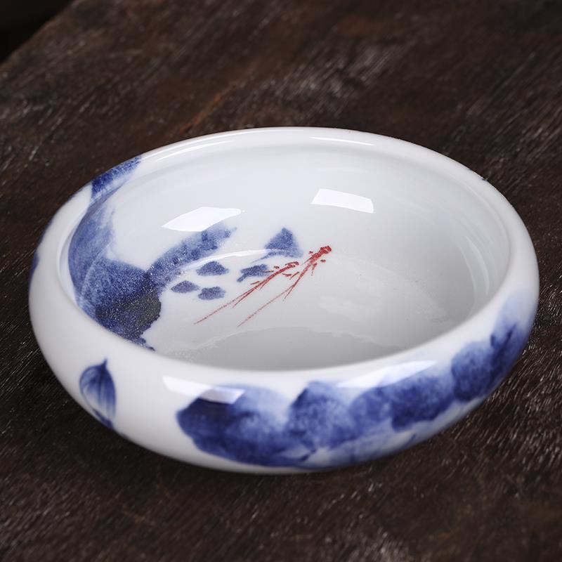 高档镇景德陶瓷器茶几烟灰厅缸创意现代室中式复古主题餐厅办公客