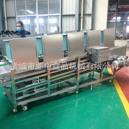 豆干摊凉线 连续翻转食品风干机 豆腐干三层风冷降温流水线