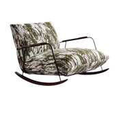 网红摇摇椅单人沙发轻奢休闲椅复古水貂绒躺椅客厅阳台懒人沙发风