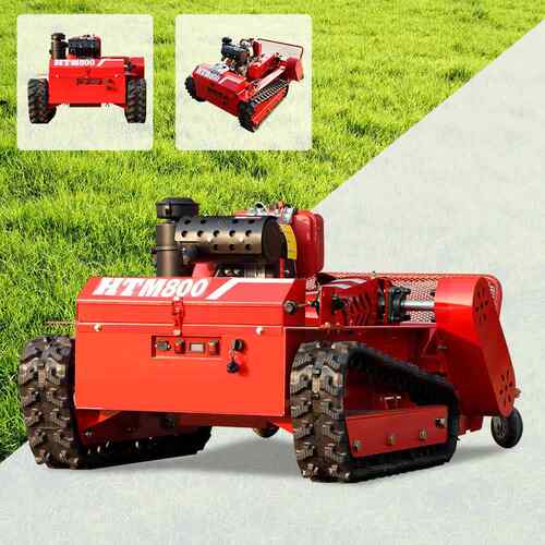 出口欧美小型遥控割草机 0.8米9马力15马力履带智能Crawler mower
