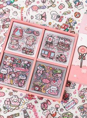 waterproof asthetic stickers sticker set 日韩可爱贴纸樱花