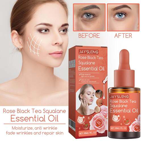 Jaysuing Rose Black Tea Squalane Essence Liquid - Prevents D