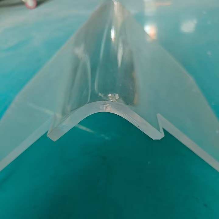 透明亚克力桌腿悬浮书桌岩板办公桌岛台支撑架 亚克力板加工定制