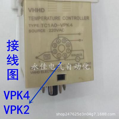 VHHD 温控器TC1AO-RPK4 TC1AO-RPK2指针旋转温度仪 200度 400度