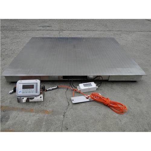 钢超低带斜坡SCS不锈子磅秤1-10吨防水防腐电加子地磅厚面板电平