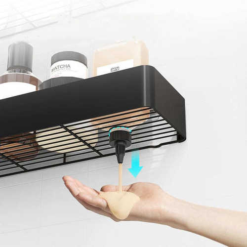 浴室置物架免打孔壁挂收纳架卫生间家用洗漱用品收纳香薰托盘摆件