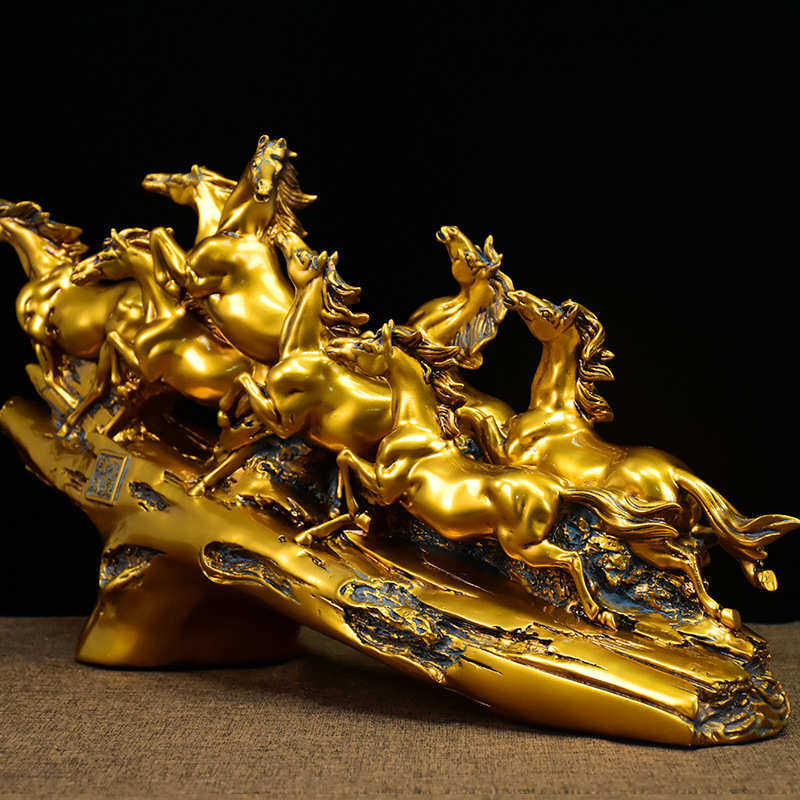 5ZW八骏马摆件客厅老板办公室书房酒柜书架公司前台装饰乔迁开业,特色手工艺,其他特色工艺品,淘宝优惠券,粉丝福利购,淘宝优惠卷