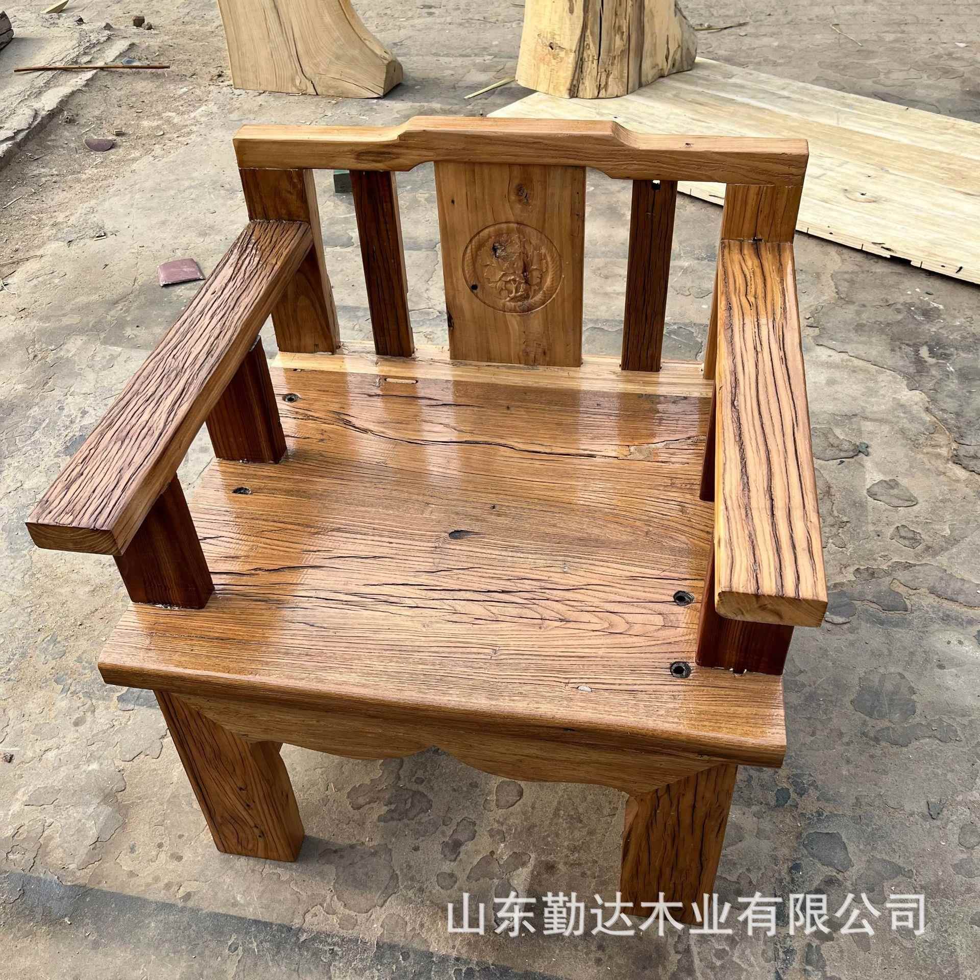 餐厅户外休闲实木椅子创意木制客厅沙发太师椅儿童小板凳