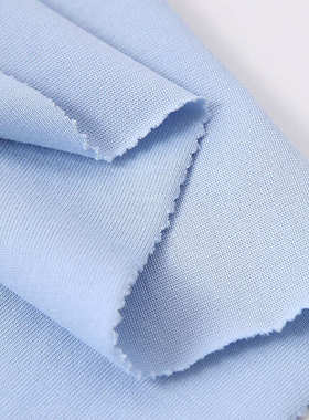 31888校标春夏学生校服面料40支32s棉盖丝平纹汗布190克220g单面