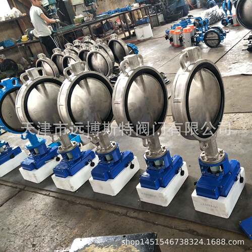 厂家直销D971X-10P,对夹式不锈钢电动蝶阀CF8，四氟手动304蝶阀