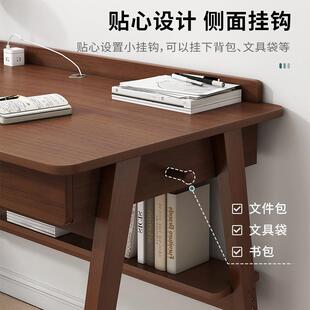 现代办室简易书桌办 电脑桌台双层置公带键盘物托出租333房简约式