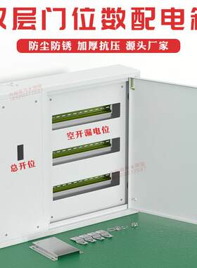 双层门总控空开漏电100位开关箱动力柜C45位数箱80电气控制配电箱