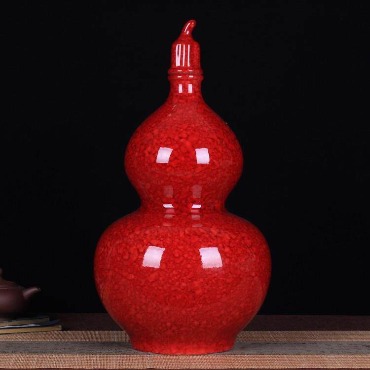 景德镇陶瓷工艺品摆件手工制作水晶釉葫芦装饰品摆件10斤装酒