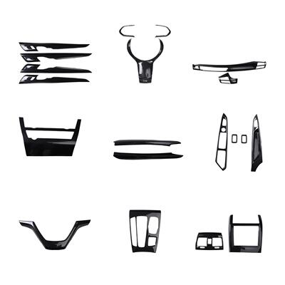 厂直14-X518款X5中控方家向销盘桃维木内饰碳纤内饰改装保护壳贴