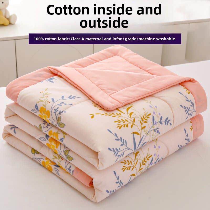 a级纯棉夏季被空调被夏季凉爽被100棉夏季单薄被棉芯春秋季机洗