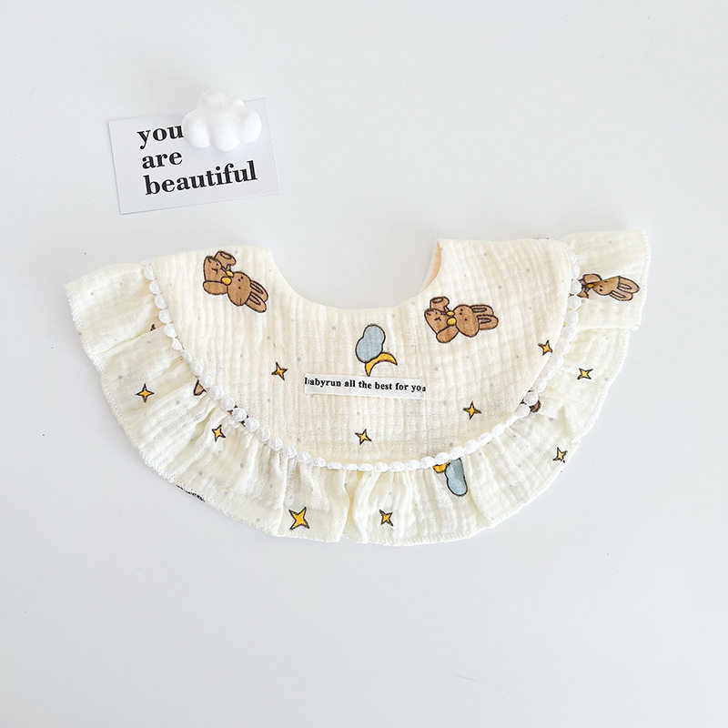 ins秋冬宝宝围嘴纱布加厚口水巾棉婴儿防水围兜公主宫廷风加大,婴童用品,小围嘴,淘宝优惠券,粉丝福利购,淘宝优惠卷