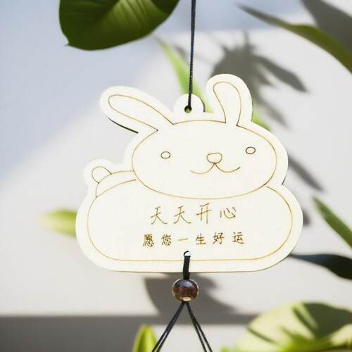新款直销AM75金属管木质风铃 家居装饰吊饰挂件创意工艺礼品生日