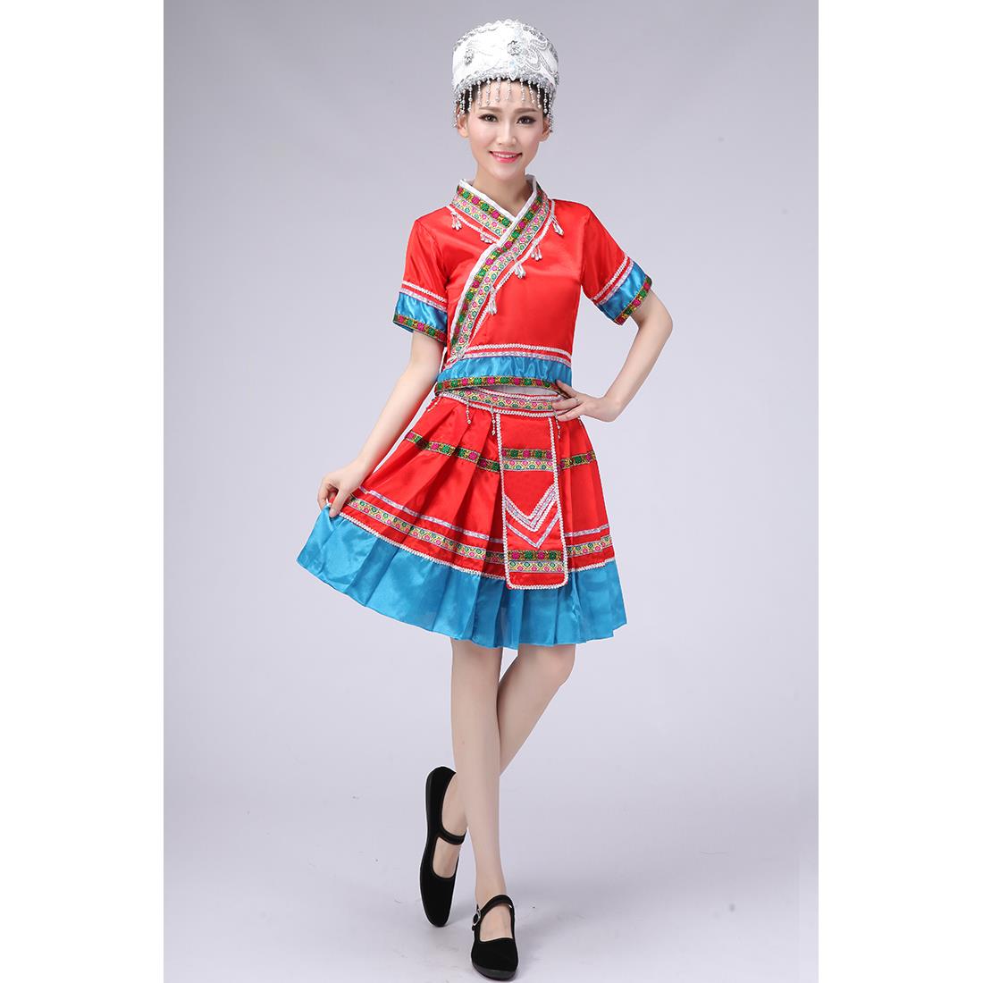 正品新族款苗族服装出演服苗族哈尼族水族羌土家男女舞台族表演服