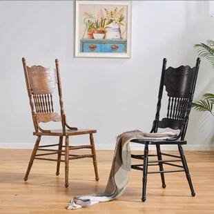 庭院温莎椅子 欧式 美式 复古风实木餐椅子田园婚庆道具拍照椅子法式