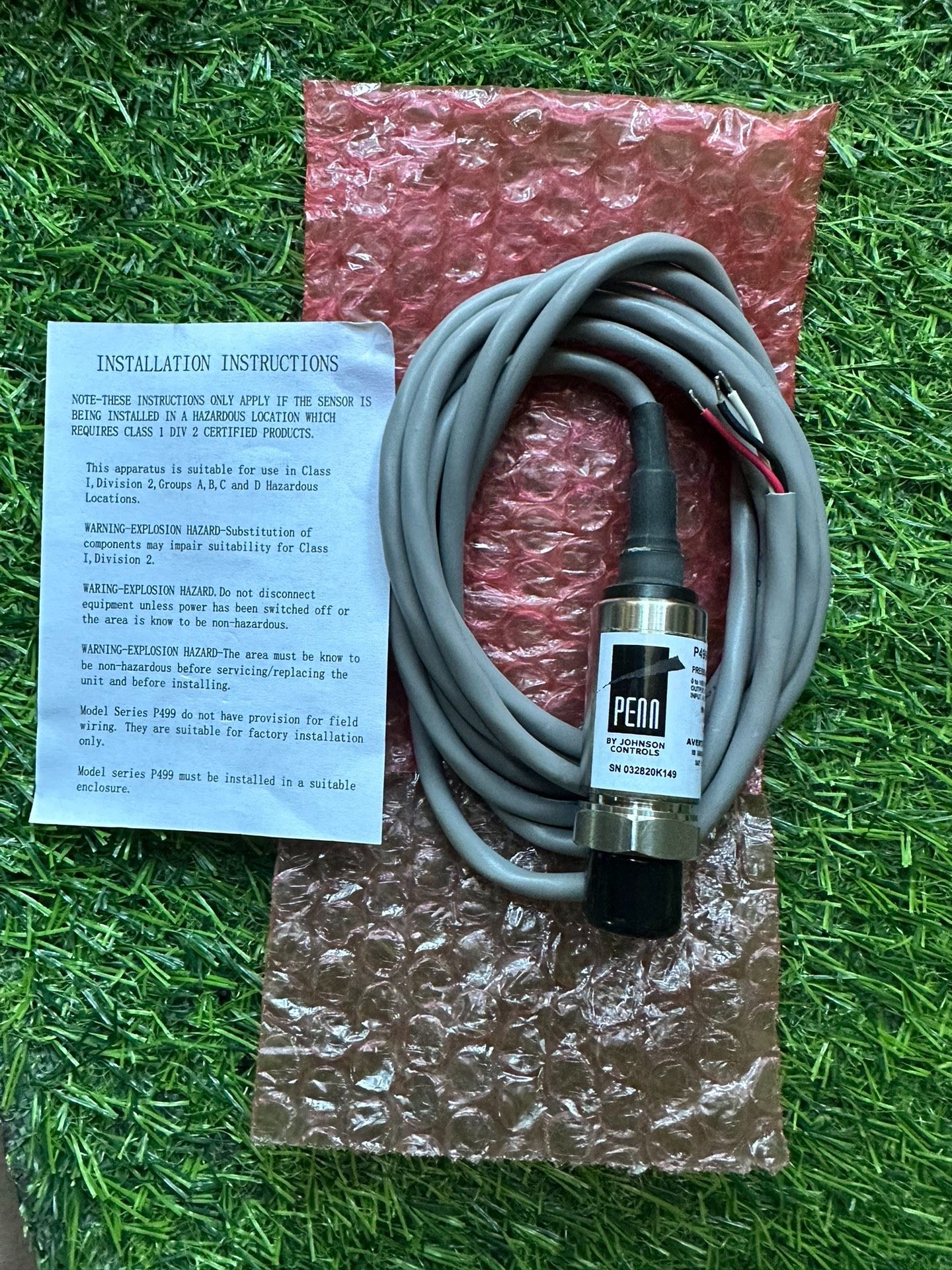 Johnson江森PENN P499系列压力传感器