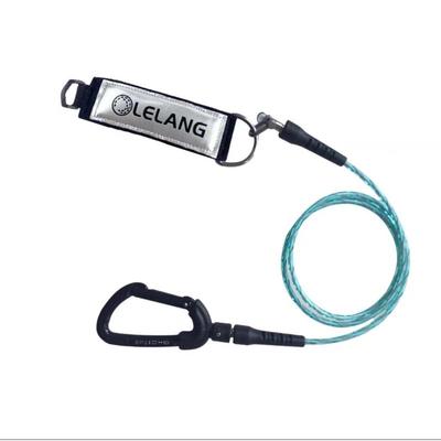 厂家直销自由潜水 Lanyard 水下安全绳铝合金卡扣海训深度专用fre