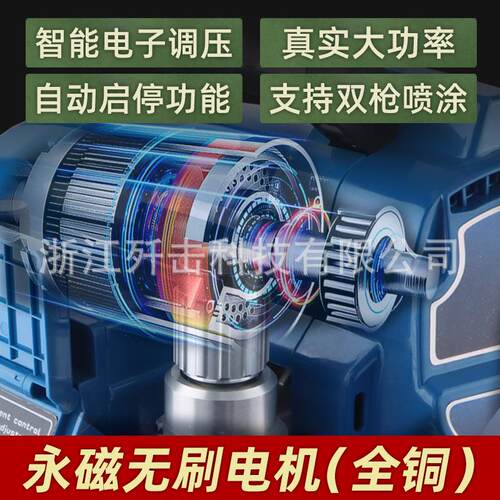 电机动高压无气喷涂多功能大功涂喷漆机率油漆料1095柱塞机JJ-109
