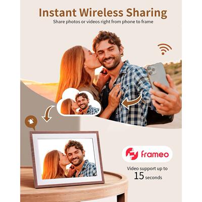 Frameo 10.1 Inch Digital Picture Frame，WiFi Electronic Fram