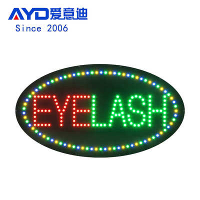 热销眼睫毛广告牌LED电子招牌亚克力灯箱 LED Eyelash SIGN
