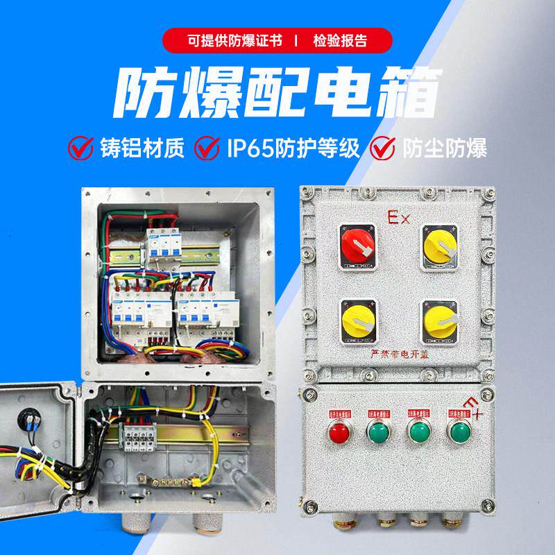 BT6防爆配电箱 加厚铝合金隔爆复合型照明动力控制箱IP66非标定制