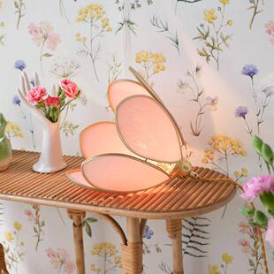 花朵花瓣布艺餐厅吊灯民宿卧室氛围装 设计师创意灯具 饰灯2025新款