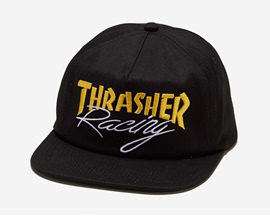 THRASHER RACING SNAPBACK 赛车字体 平沿帽 美国进口！