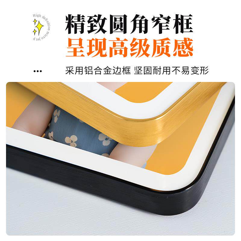 V5O儿童照片宝做成相洗框定4制摆台水晶宝成长相片加F78J885T打印