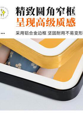 V5O儿童照片宝做成相洗框定4制摆台水晶宝成长相片加F78J885T打印