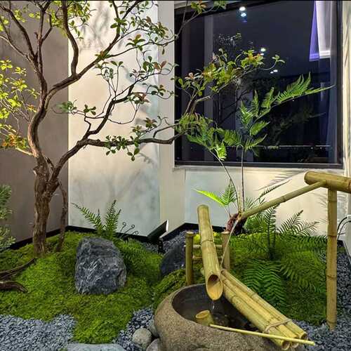精品海岛春花绿植造景橱窗植物室内仿真榕树装饰大型假树简约景观