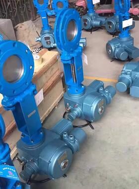 PZ973H-10C/16P电动铸钢304不锈钢插板法兰刀闸阀DN50 80 100 15