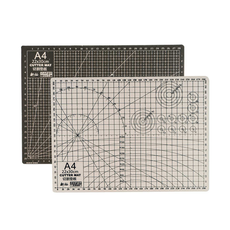 文仪易购oaego 新灿 双色增硬白心 A2切割垫板米白+咖啡450*600MM