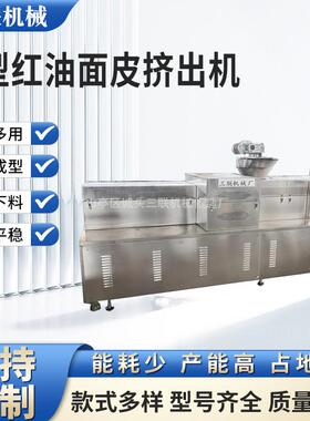 大型红油面皮挤出机阿宽免煮面机重庆小面机械设备干面皮机