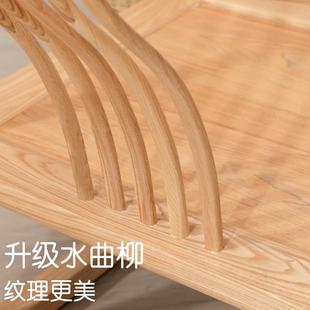 打地坐椅飘圈椅中式 榻榻米座椅矮椅和室禅椅茶椅实木台阳H262台窗