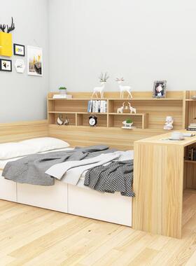 7K榻榻米带书桌一体床可储物拼接带抽屉实木儿童侧靠墙塌塌米小户