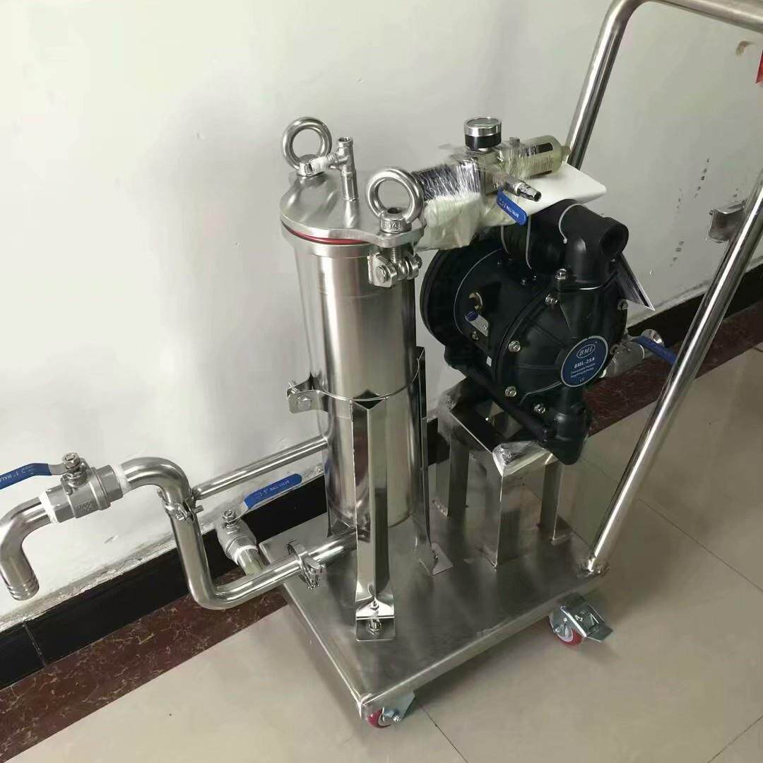 10寸双级过滤器布袋井水过滤器不锈钢袋式篮式过滤器