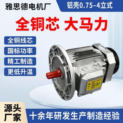 YE3 8024三相电动机380V 0 .75/1.1/1.5/2.2/3W 铝壳配RV减速机