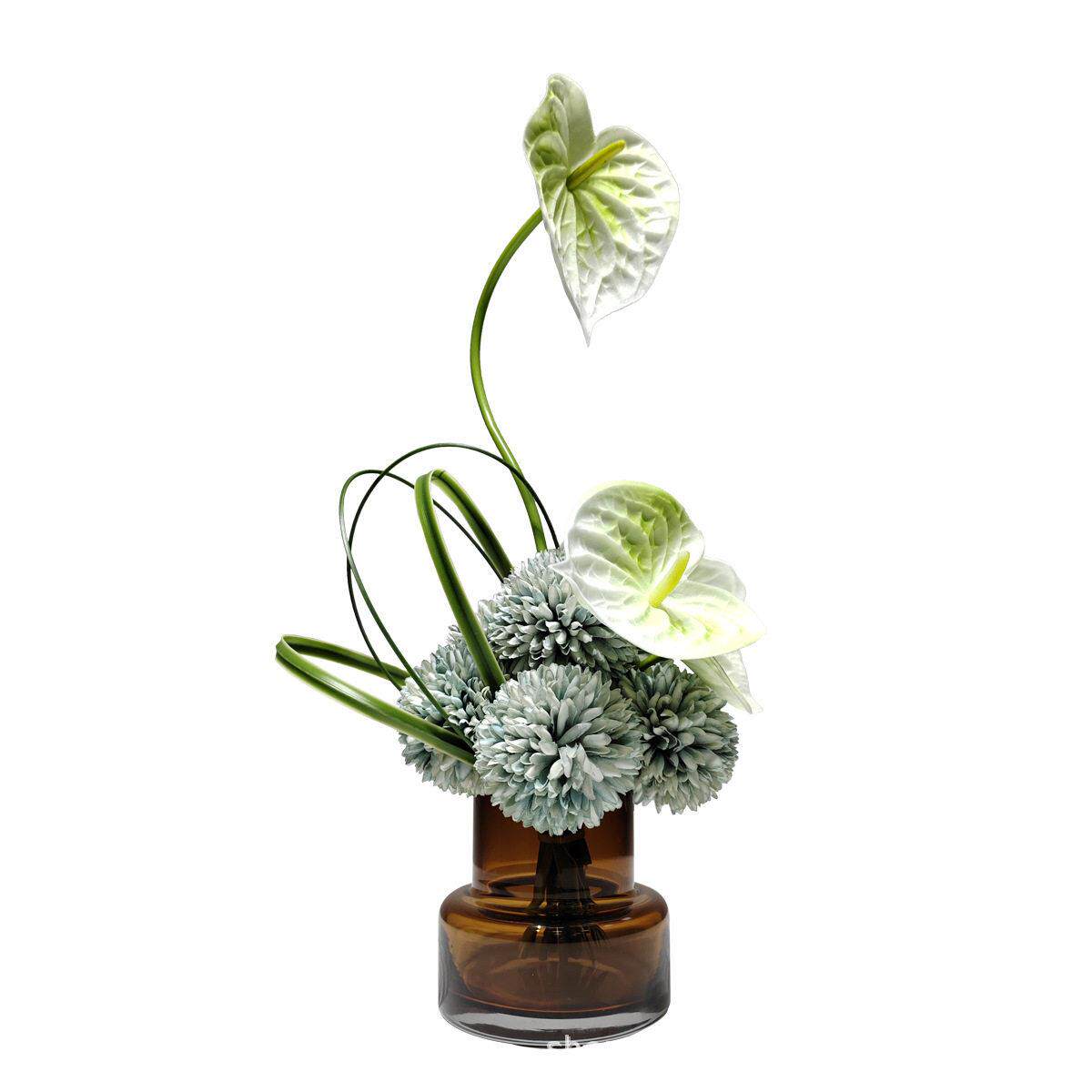 现仿真绿植假植物客厅餐桌样板房装饰摆花仿真假花摆设花艺摆件