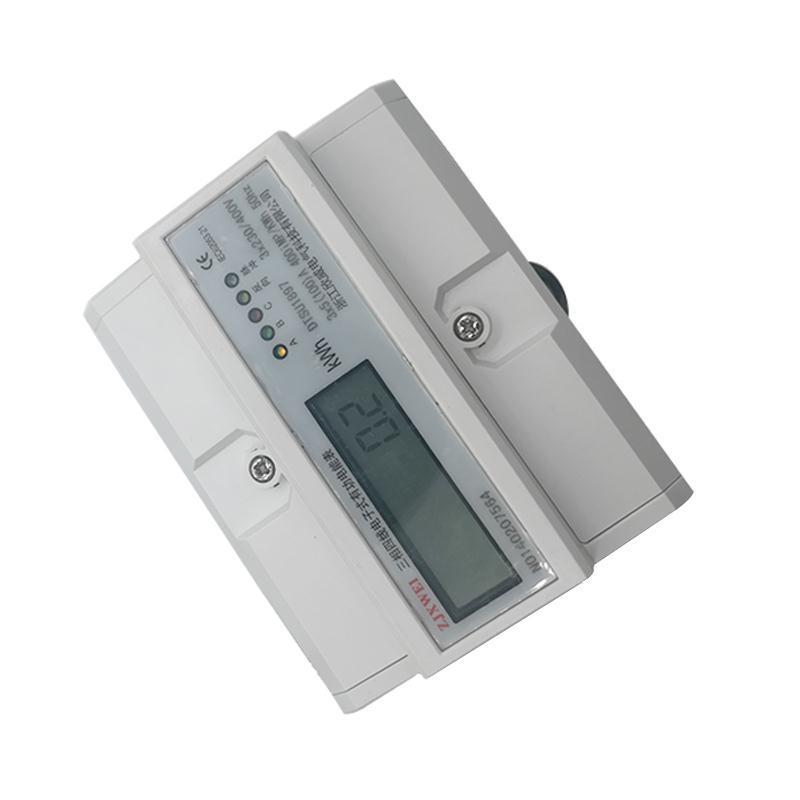 导轨式 三相四线多功能电能表380v工业电表电子式有功液晶电度表
