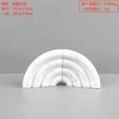 半圆桌面靠扇形装 饰品家居树脂书档简约客厅现代书摆件电视柜书房