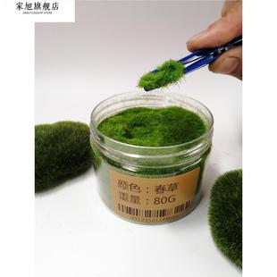 DIY沙盘模型草粉仿真青苔苔藓假山造景植物墙铺装饰假草坪地形粉