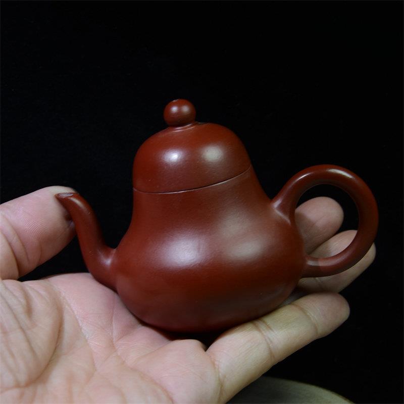思婷壶潮州朱泥纯全手工手拉壶潮汕紫砂壶家用工夫泡茶壶吴建强