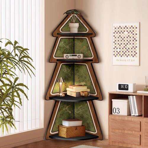 床法厅式复古客转角置物架角卧室头储物柜pxx695HM墙窄缝整理架夹