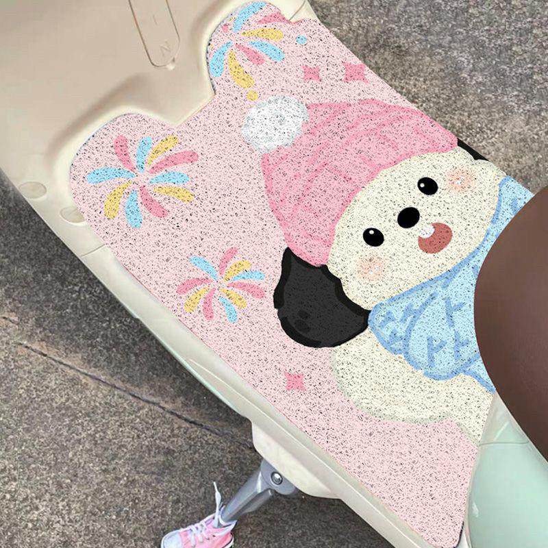 卡通小清新可爱通用型电动车脚踏板垫子丝圈方形自裁防雨蹭土脚垫,电动车/配件/交通工具,电动车脚垫,淘宝优惠券,粉丝福利购,淘宝优惠卷