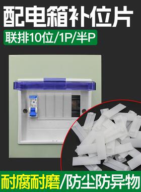 PZ30配电箱挡片回路箱补位片隔板遮片C45空开挡板白色塑料填充