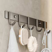 挂钩强力粘胶壁挂浴室门后挂衣架墙上承重挂衣钩卫生间免打孔粘钩